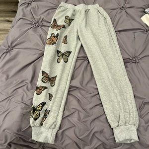 Shein butterfly joggers size small!